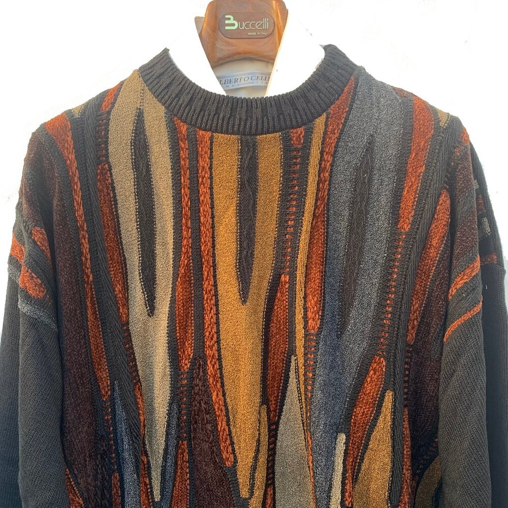 Protegé Collections Men’s Fuji Style 100% Acrylic Multicolor Pullover Sweaters